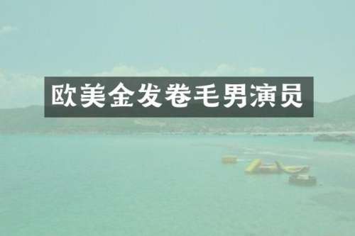 欧美金发卷毛男演员
