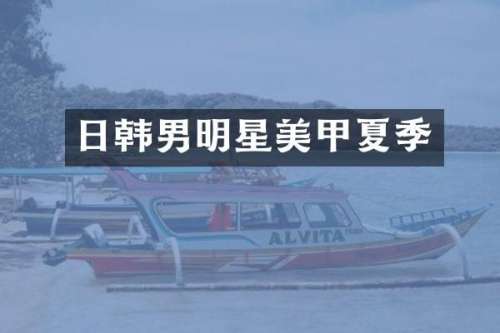 日韩男明星美甲夏季
