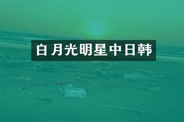 白月光明星中日韩