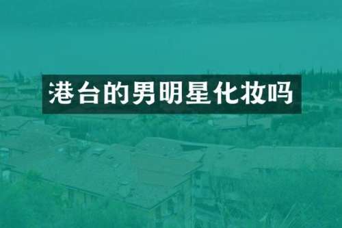 港台的男明星化妆吗