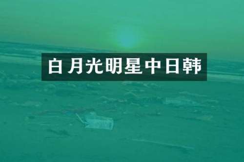 白月光明星中日韩