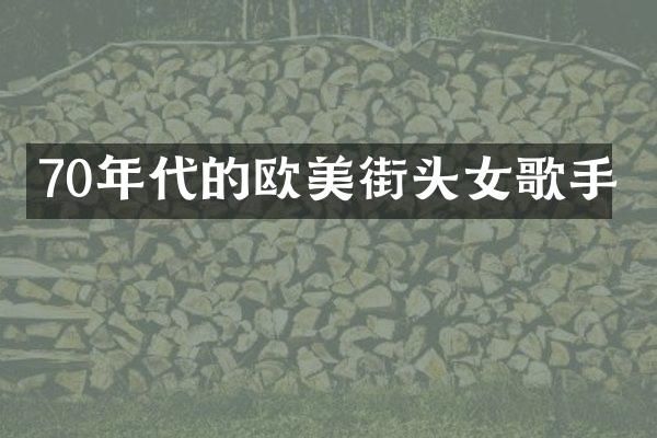 70年代的欧美街头女歌手