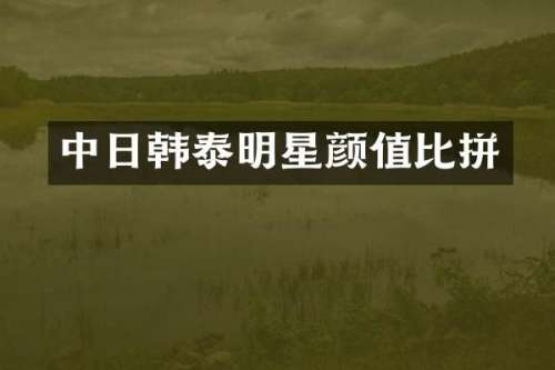 中日韩泰明星颜值比拼
