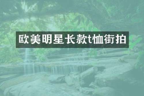 欧美明星长款t恤街拍