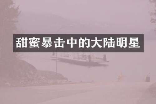 甜蜜暴击中的大陆明星