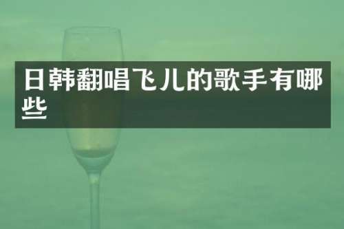日韩翻唱飞儿的歌手有哪些