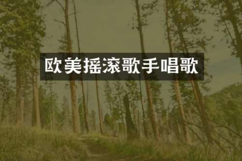 欧美摇滚歌手唱歌