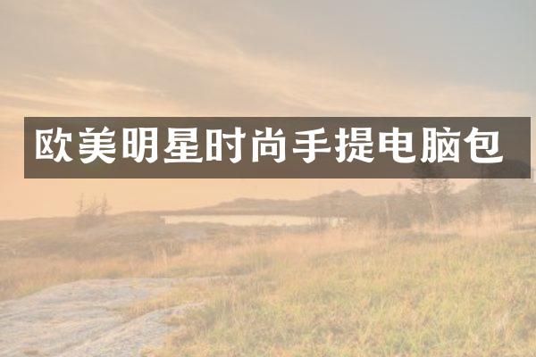 欧美明星时尚手提电脑包