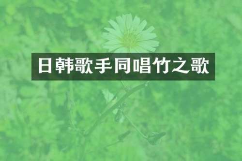 日韩歌手同唱竹之歌