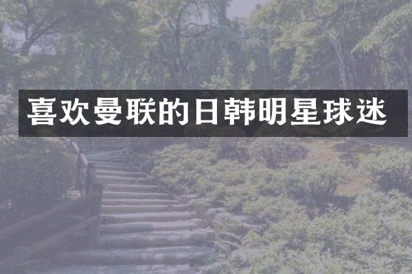 喜欢曼联的日韩明星球迷