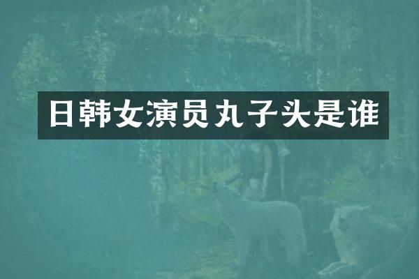 日韩女演员丸子头是谁