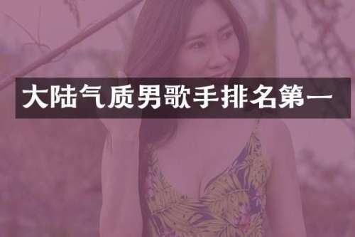 大陆气质男歌手排名第一