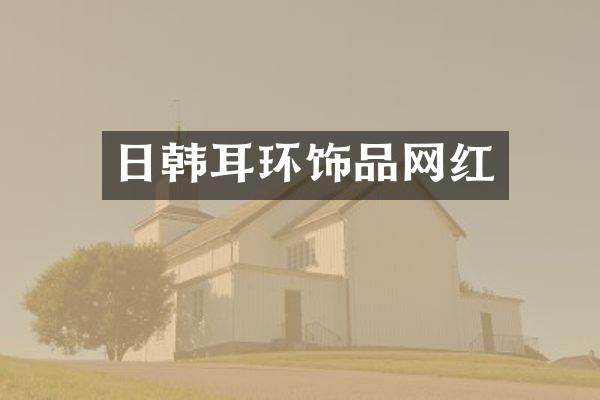 日韩耳环饰品网红