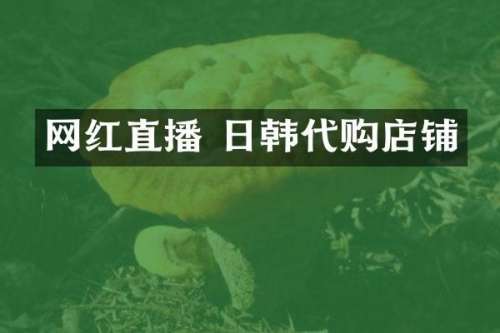网红直播 日韩代购店铺