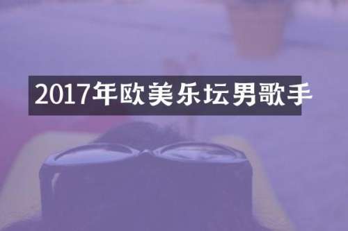 2017年欧美乐坛男歌手