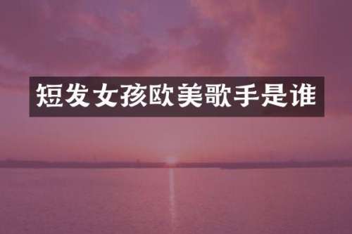 短发女孩欧美歌手是谁