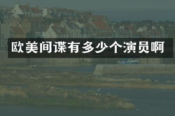 欧美间谍有多少个演员啊