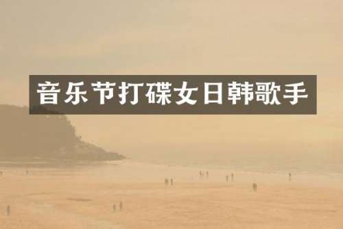 音乐节打碟女日韩歌手