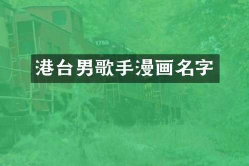 港台男歌手漫画名字