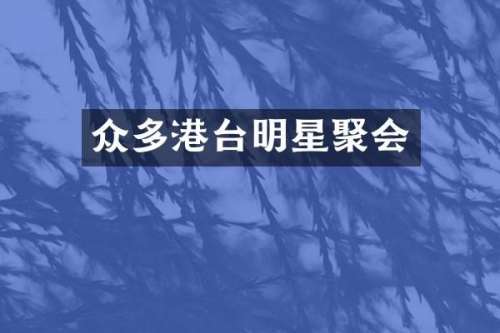 众多港台明星聚会