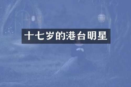 十七岁的港台明星