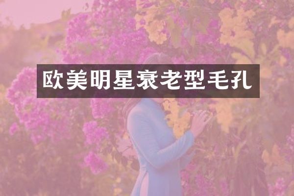 欧美明星衰老型毛孔