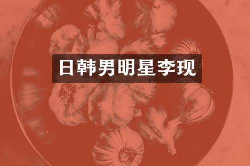 日韩男明星李现