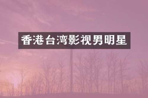 香港台湾影视男明星