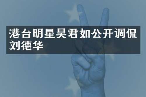 港台明星吴君如公开调侃刘德华