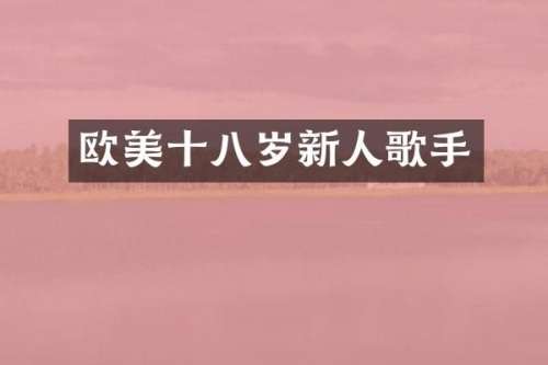 欧美十八岁新人歌手