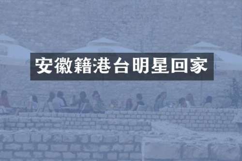 安徽籍港台明星回家