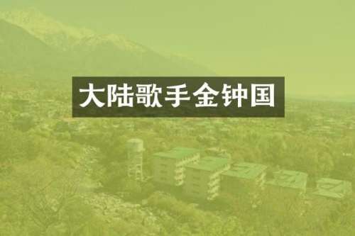 大陆歌手金钟国