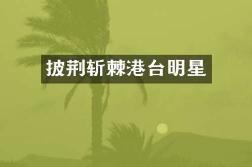 披荆斩棘港台明星