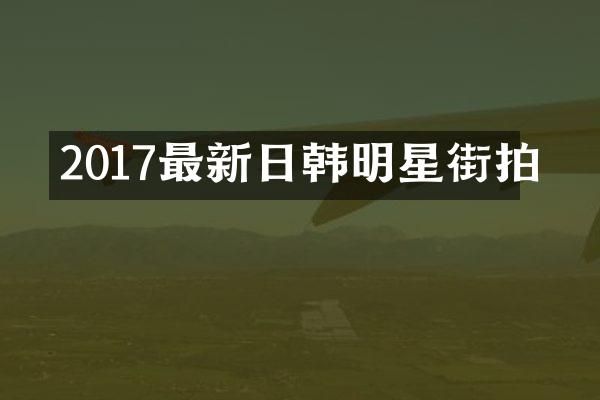 2017最新日韩明星街拍