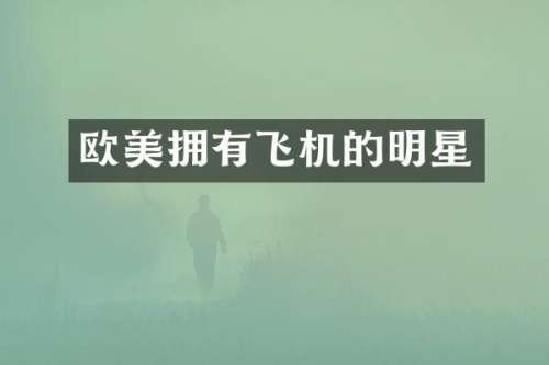 欧美拥有飞机的明星
