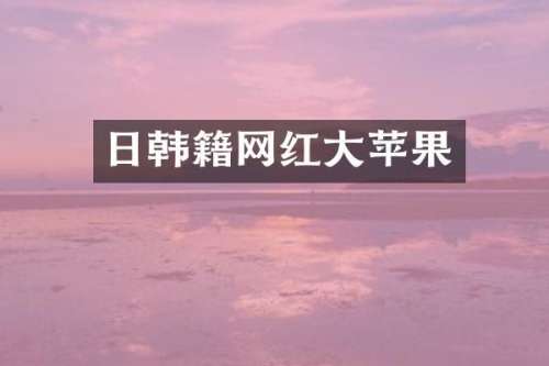 日韩籍网红大苹果
