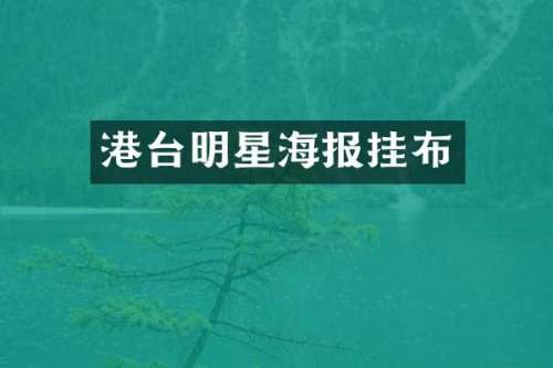 港台明星海报挂布