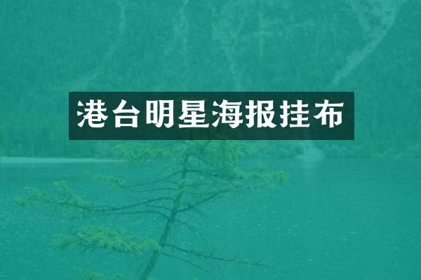 港台明星海报挂布