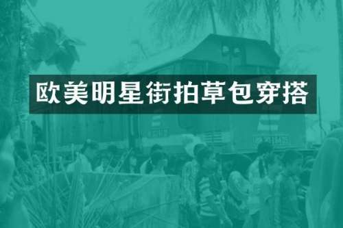 欧美明星街拍草包穿搭