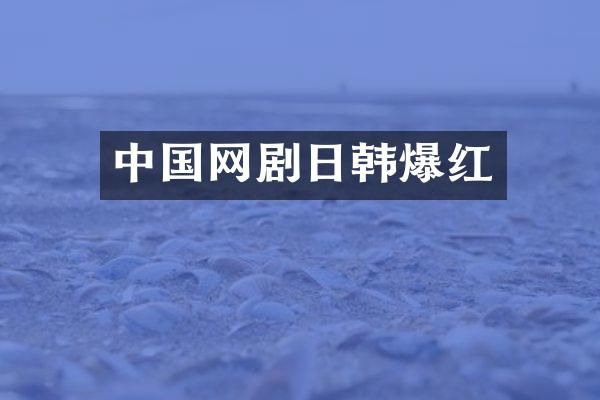 中国网剧日韩爆红