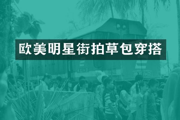 欧美明星街拍草包穿搭