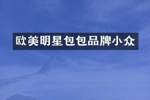 欧美明星包包品牌小众