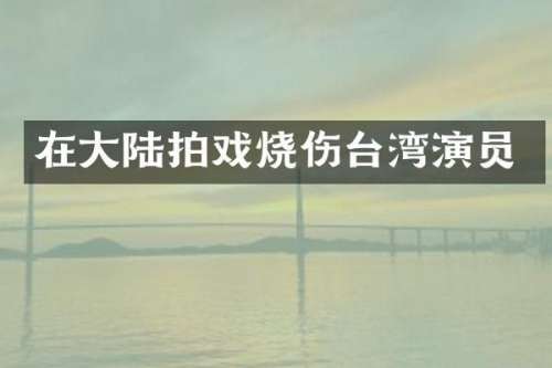 在大陆拍戏烧伤台湾演员