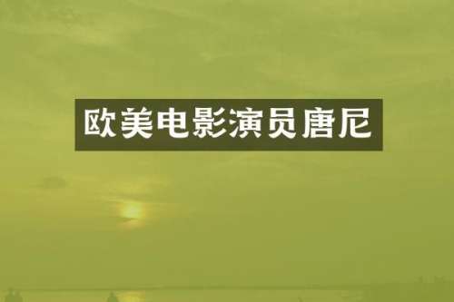 欧美电影演员唐尼