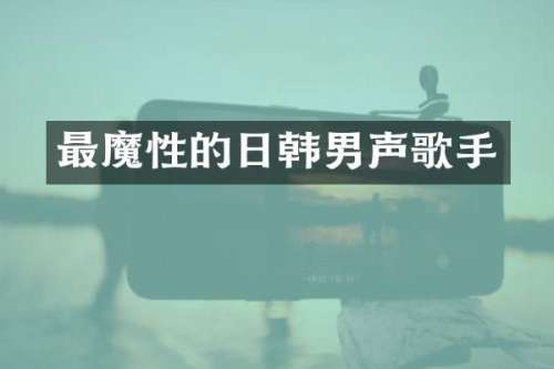 最魔性的日韩男声歌手