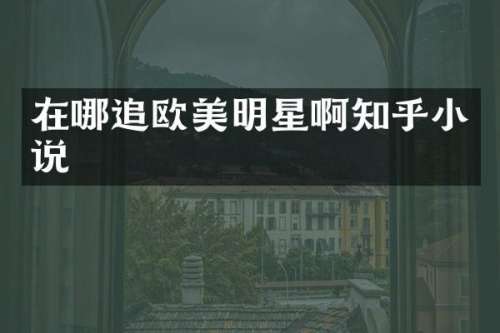在哪追欧美明星啊知乎小说