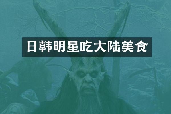 日韩明星吃大陆美食