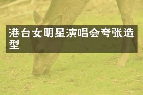 港台女明星演唱会夸张造型