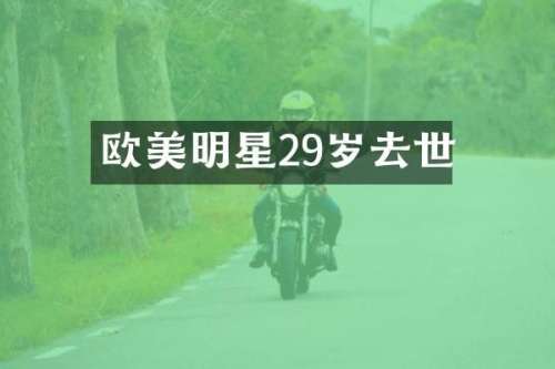 欧美明星29岁去世