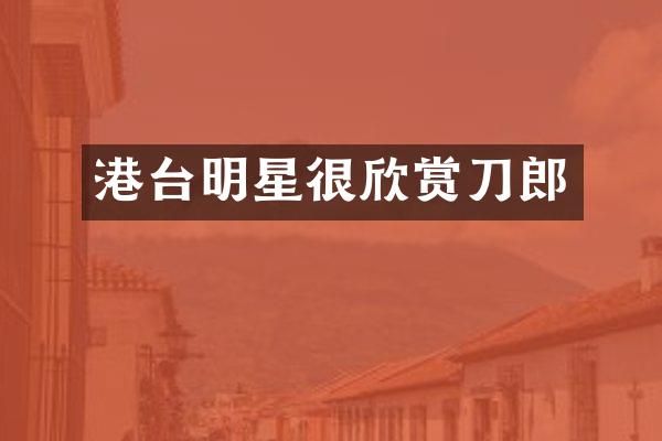 港台明星很欣赏刀郎